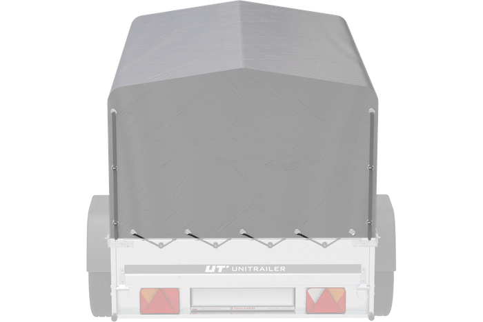 Bâche pour arceau h-800 UNITRAILER remorque 200x125cm GARDEN 201 KIPP