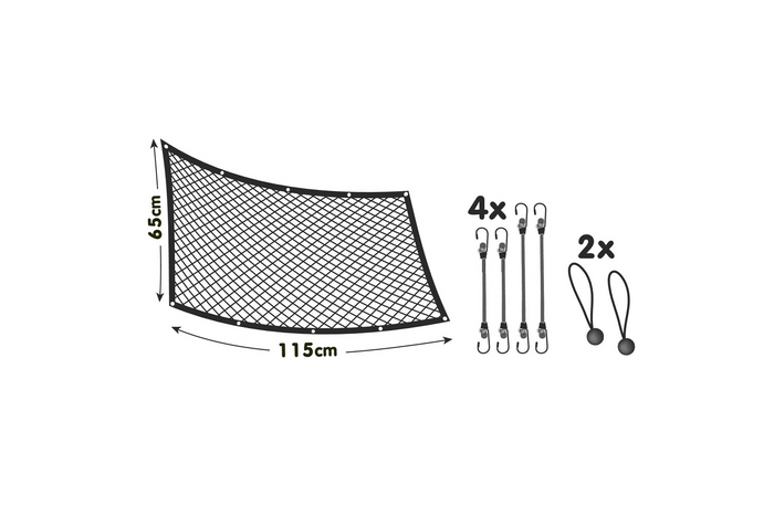 Cloison de séparation pour chien LAMPA PET-2 barrière en maille fixée aux sièges avant 115x65cm