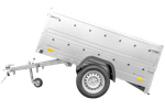 Remorque de voiture Garden Trailer 201 KIPP 500 kg 200 x 125 cm [avec rehausses de ridelles et roue jockey]