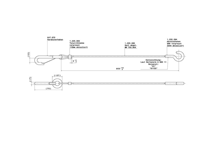 Câble de rupture AL-KO 3000 kg