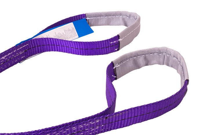 Élingue, sangle de levage HEFFA 1 m/30 mm/1 t avec boucles