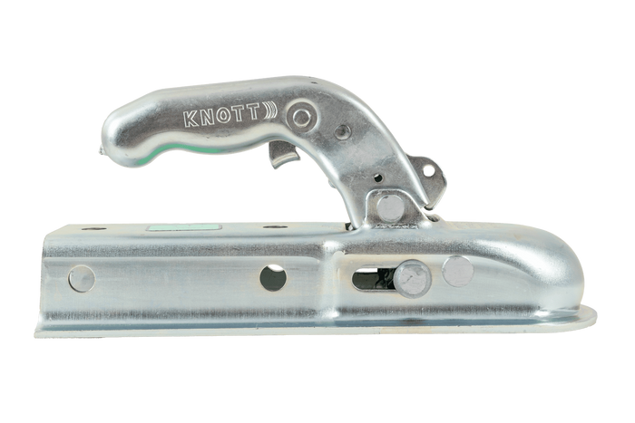 Attelage à boule KNOTT KQ14-B pour remorque 1400 kg avec timon carré de 60 mm
