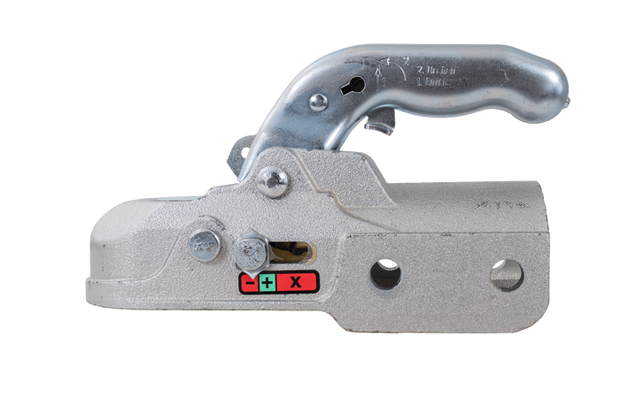 Attelage à boule KNOTT K35-C pour remorque de 3 500 kg avec timon tubulaire de 60 mm, en fonte 