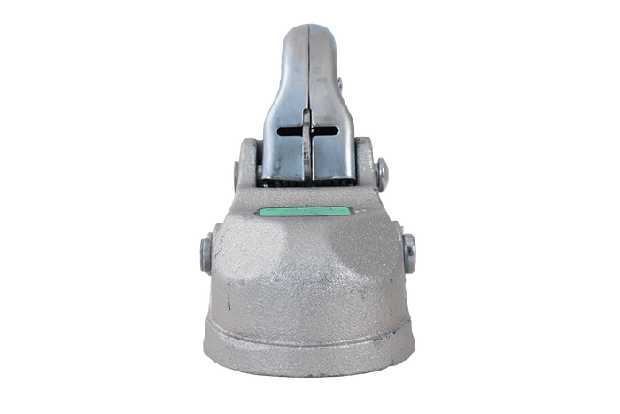 Attelage à boule KNOTT K35-C pour remorque de 3 500 kg avec timon tubulaire de 60 mm, en fonte 