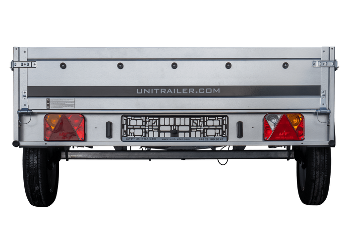 Remorque à essieu simple 264x150 UNITRAILER GARDEN 265 KIPP