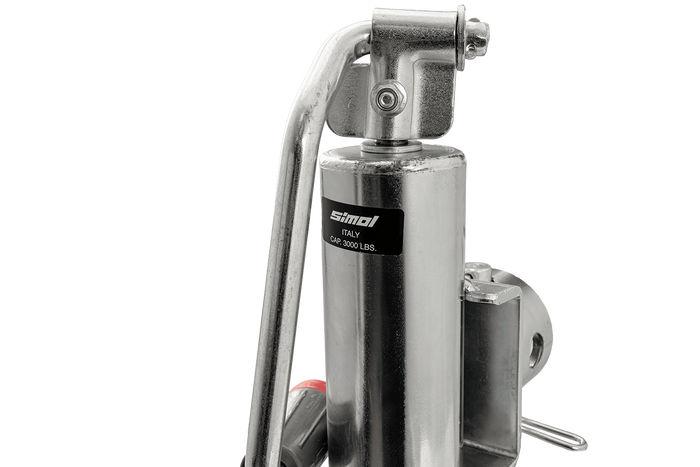 Support de manivelle SIMOL S.170033 pour remorque, plateau 1300 kg