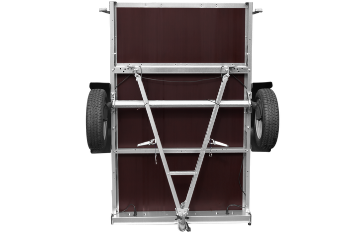 Remorque basculante  200x125 avec ridelles grillagées et roue jockey - Garden Trailer 201 KIPP