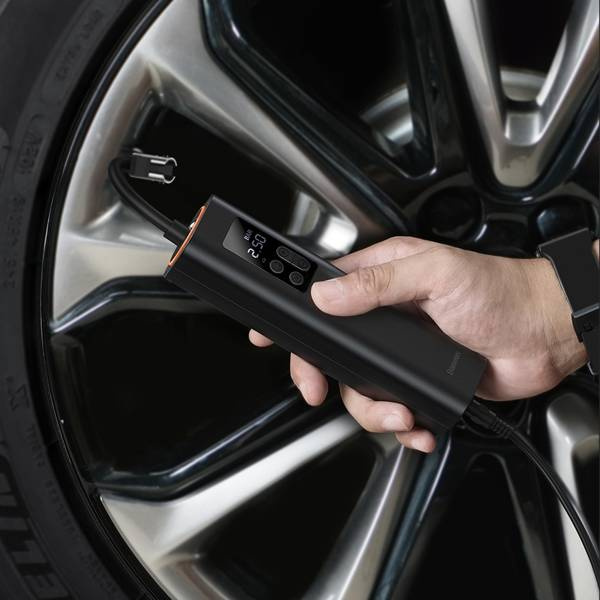 Mini compresseur BASEUS Mini pompe de gonflage de voiture , universelle 12V