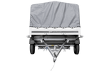 Remorque à un essieu 264x150 UNITRAILER GARDEN 265 KIPP avec arceau H-800 et bâche grise