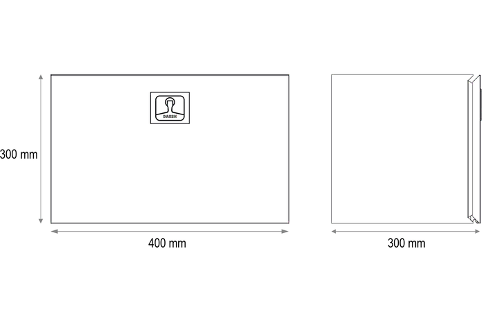 Boîte à outils DAKEN 8Z3100 Z31 400x300x300mm 32l