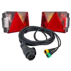 Feux arrière ASPÖCK MULTIPOINT IV + faisceau MANTES 4 m 13 broches