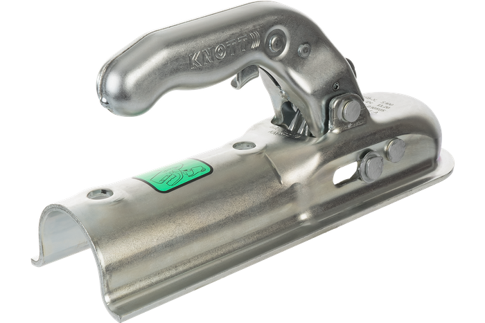 Attelage à boule KNOTT K14-A pour remorque de 1400kg avec timon tubulaire de 50mm