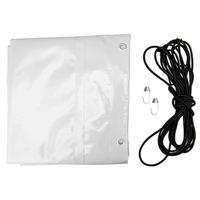 Bâche grise pour l'arceau H-1100 Unitrailer remorque 264 x 125 cm GARDEN 264