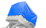 Bâche haute bleue pour la remorques 150x106 cm Garden Trailer 150 KIPP
