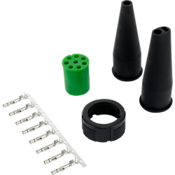 Connecteur baïonnette en 8 broches vert ASPÖCK pour feux arrières