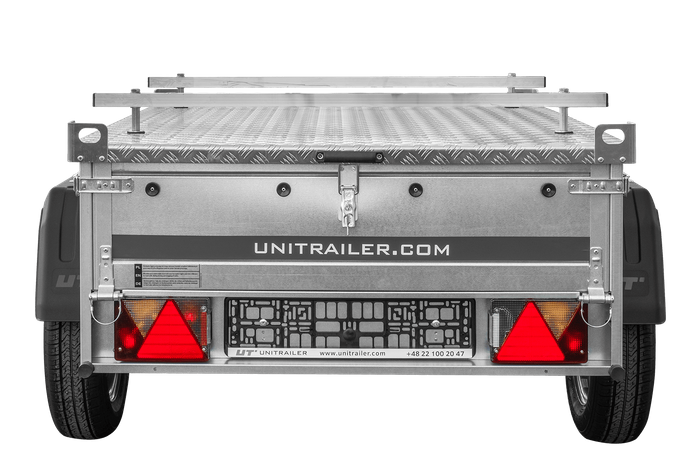 Remorque simple essieu 750 kg PTAC 150x106 Garden Trailer 150 KIPP avec capot aluminium