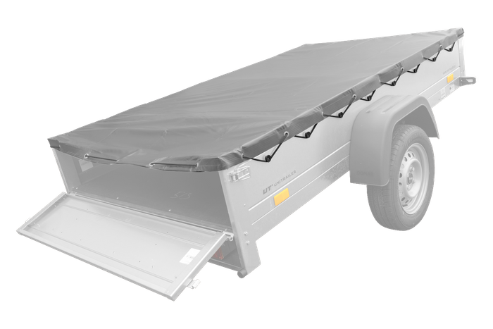 Bâche plate grise pour remorque Garden Trailer 230 KIPP