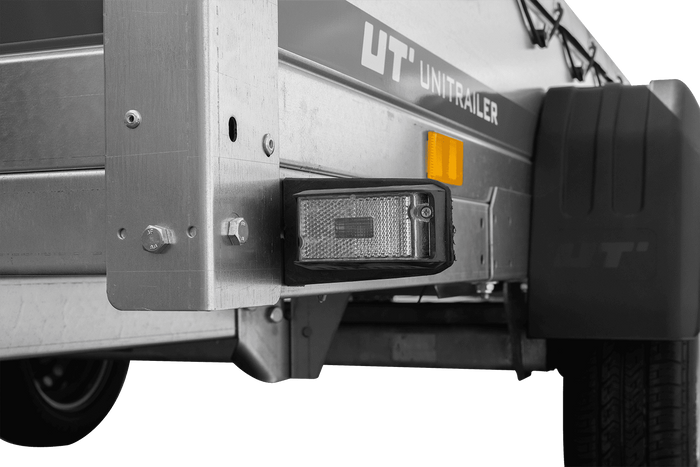 REMORQUE DE JARDIN 264 KIPP AVEC ROUE JOINTE, CHÂSSIS H-0 ET BÂCHE GRISE