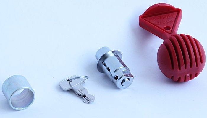 Dispositif de sécurité AL-KO AK301, AK351 insert de verouillage + Safety Ball  