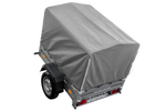 Remorque 1 essieu 150x106 bâche + arceau, PTAC 500 kg Garden Trailer 150 KIPP [avec roue jockey]