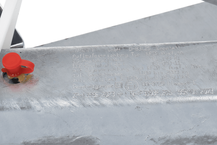 Dispositif de dépassement KNOTT KF20A avec attelage K20B pour remorque de 2000kg avec timon en V