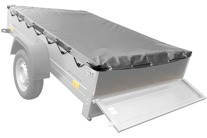 Bâche plate grise pour remorque Garden Trailer 201 KIPP
