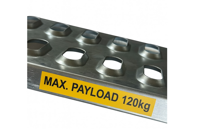 Rampes CHORUS pour remorques 150cm,120kg, lot de 2