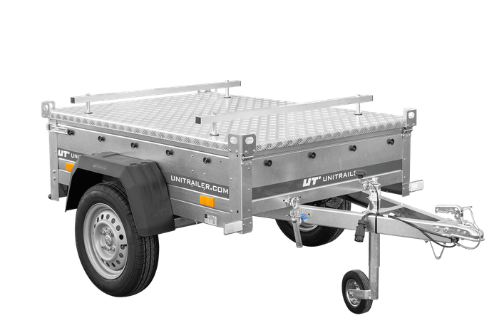 Remorque simple essieu 750 kg PTAC 150x106 Garden Trailer 150 KIPP avec capot aluminium