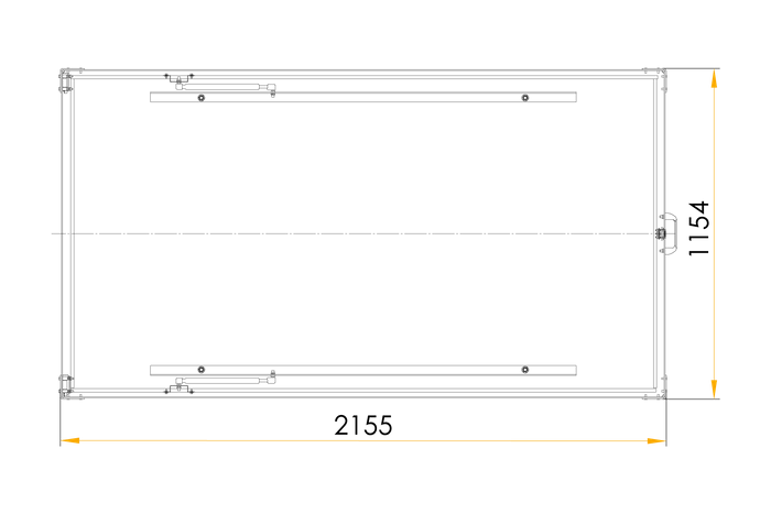 Capot de remorque UNITRAILER GARDEN TRAILER 200 KIPP avec cylindres / serrure à clé