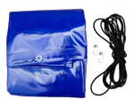 Bâche de protection pour arceau h-1100 UNITRAILER bleue pour remorque 264x150cm GARDEN 265 KIPP