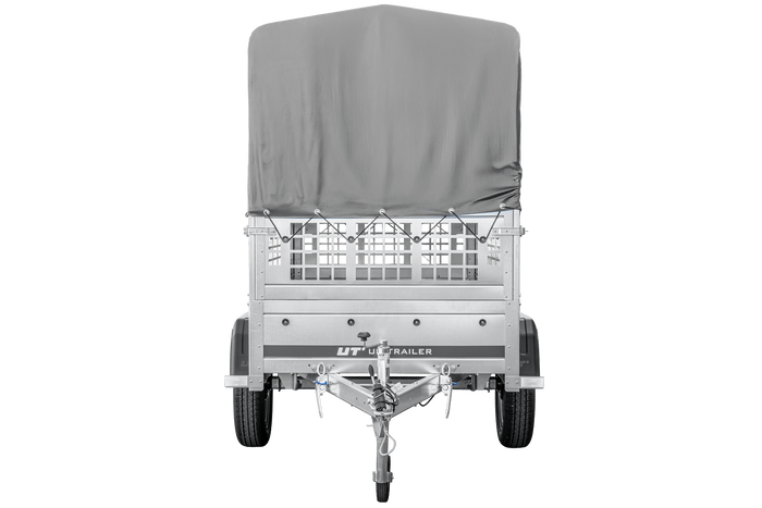 Remorque tôle Garden Trailer 200 KIPP 200x106 cm [avec rehausses grillagées, bâche haute et arceau]