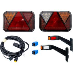 Kit d'éclairage : feux arrière LED FRISTOM FT-270 + feux de gabarit LED FRISTOM FT-145 + faisceau MANTES 4,5 m 7 broches