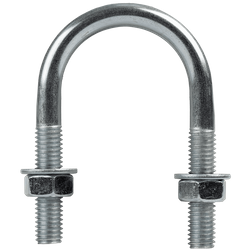 Boulon en U rond M8 avec écrous et rondelles 35/68