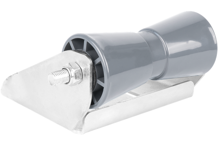 Rouleau de quille inférieur gris avec montage RKZ/P