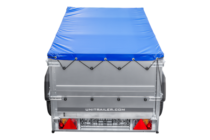 Remorque neuve 200x106 avec bâche plate, rehausses de ridelles et roue jockey - Garden Trailer 200 KIPP