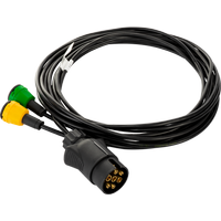 Faisceau électrique MANTES remorque 3,8 m FICHE BAÏONNETTE 7 BROCHES 2x 5 BROCHES