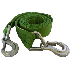 Corde de remorquage avec crochets Sangle de remorquage HILLS 5 m/60 mm/6 t verte
