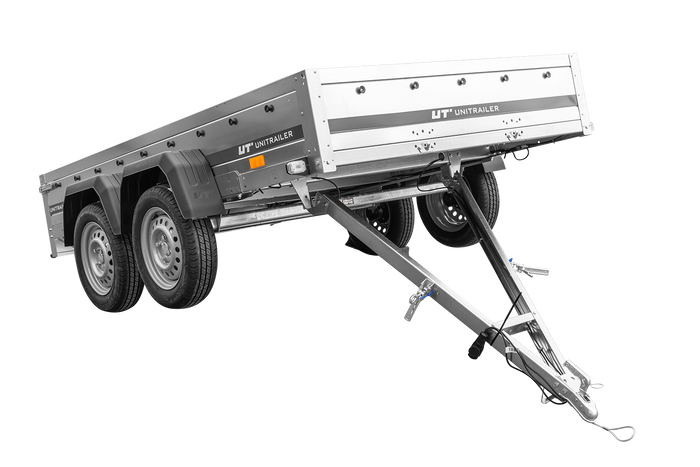 Remorque à deux essieux 264x150 UNITRAILER GARDEN 265/2 KIPP