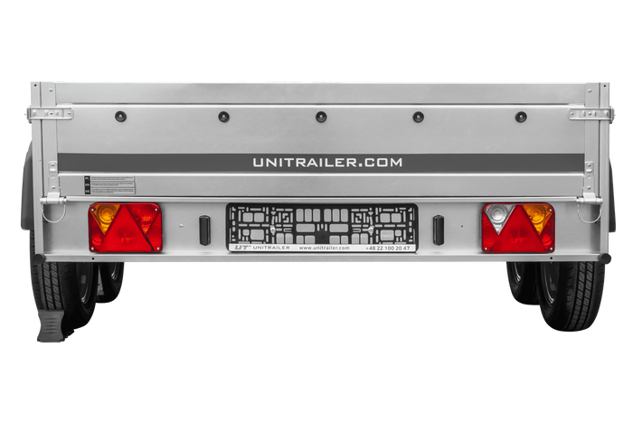 Remorque à deux essieux 264x150 UNITRAILER GARDEN 265/2 KIPP