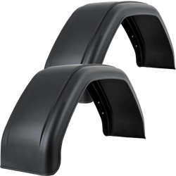 Kit de deux garde-boue pour remorque 15-16" DE HAAN HMK 2480, passages de roues 800/240mm