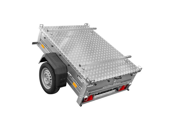 Remorque simple essieu 750 kg PTAC 150x106 Garden Trailer 150 KIPP avec capot aluminium