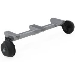 Essieu freiné KNOTT VGB18 pour remorque / dépanneuse 1800kg 1140/1248mm 1700mm 5x112