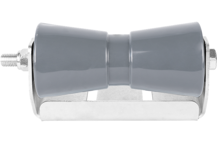 Rouleau de quille inférieur gris avec montage RKZ/P