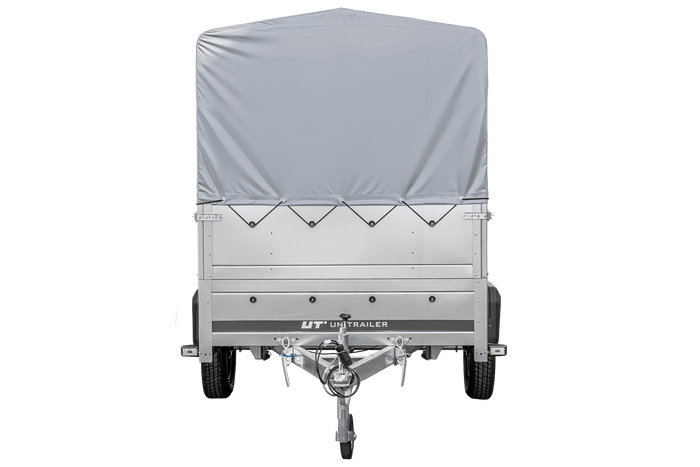 REMORQUE DE JARDIN 264 KIPP AVEC ROUE JOINTE, GLISSIÈRES BIS, CHÂSSIS H-800 ET COUVERCLE GRIS