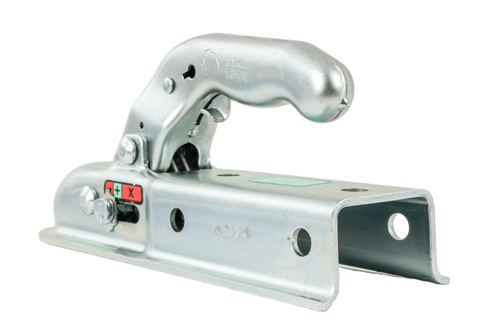 Attelage à boule KNOTT KQ14-B pour remorque 1400 kg avec timon carré de 60 mm