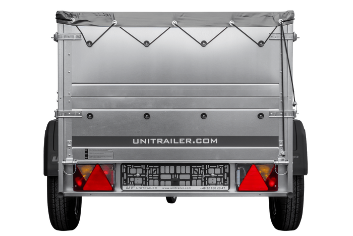 Remorque neuve 200x106 avec bâche plate, rehausses de ridelles et roue jockey - Garden Trailer 200 KIPP