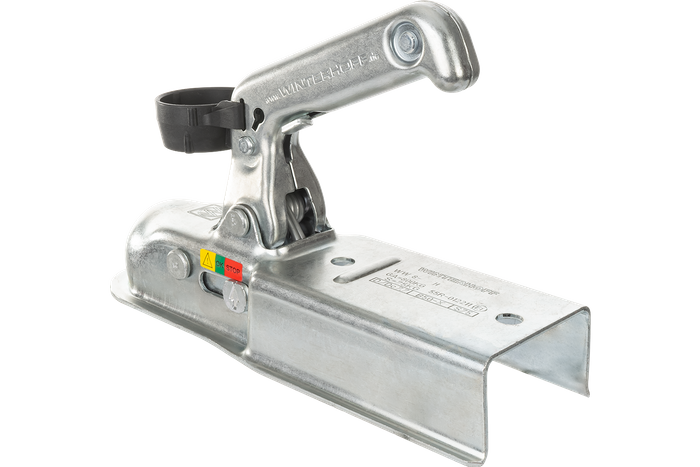 Attelage à boule WINTERHOFF WW8-H pour remorque 800kg avec timon carré de 70mm