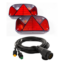 Feux arrière ASPÖCK + faisceau MANTES 7 m,13 broches