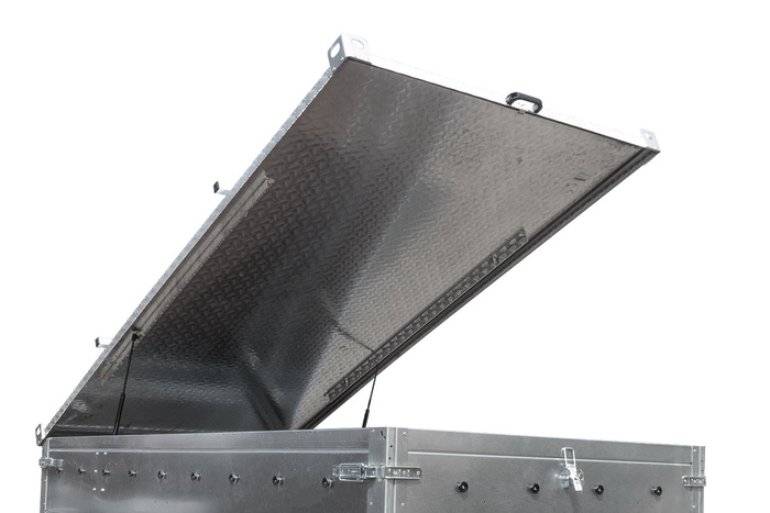 Capot de remorque UNITRAILER GARDEN TRAILER 264 KIPP avec cylindres / serrure à clé