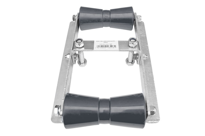 Rouleau de quille double à balancier pivotant KRZ2/60 pour remorques bateau